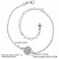 Classic Round Rhinestone Hollow Out Solid Color Anklet For Women