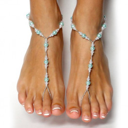 ONE PIECE Stylish Faux Pearl Decorated Women's Anklet