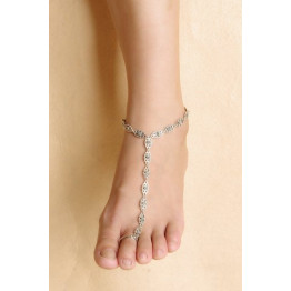 Vintage Flower Hollow Out Women's Anklet