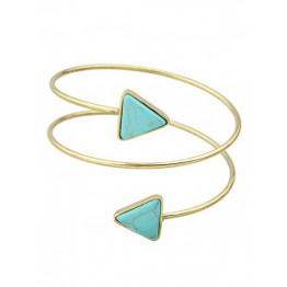 Faux Turquoise Triangle Arm Chain