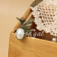 Trendy Faux Pearl Pendant Lace Butterfly Pattern Bracelet With a Ring For Women