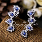 Delicate Faux Crystal Heart Rhinestone Decorated Earrings For Women