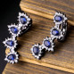 Delicate Faux Crystal Heart Rhinestone Decorated Earrings For Women