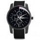 Fashionable Quartz Wrist Watch with Analog Display Rubber Watchband for Men