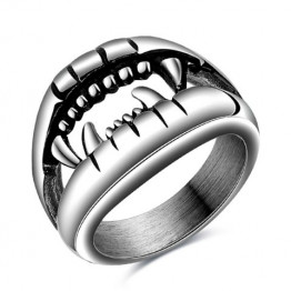 Punk Style Cut Out Finger Devil Ring
