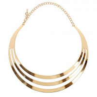 Chic Solid Color Shiny Alloy Necklace For Women