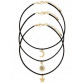 Retro Style Moon Star Sun Layered Necklace Set For Women